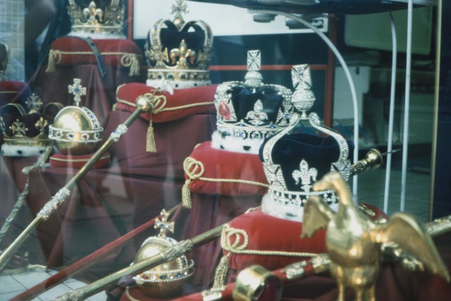 The crown jewels are ceremonial objects for the coronations of the royal family. They have been kept in the Tower of London for hundreds of years. The items have represented the status and regality of the monarchy throughout many exchanges of power.